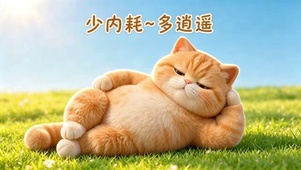 慵懒的橘猫