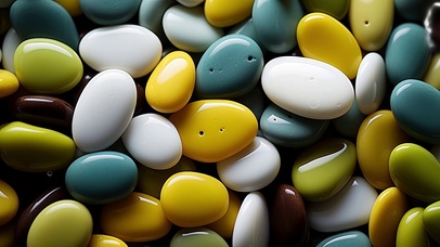 神奇的鹅卵石绿色护眼