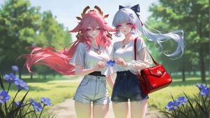 林间双生姐妹