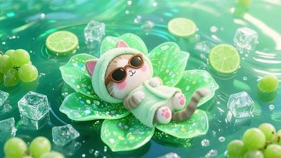 【4K120帧】惬意小猫