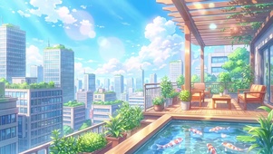 楼顶露台
