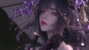 紫藤花梦幻佳人CG美女