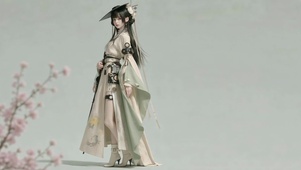 古风樱花赛博风美少女
