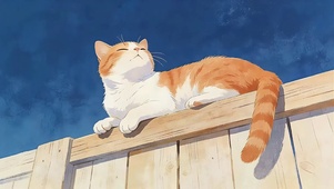 晒月亮的猫