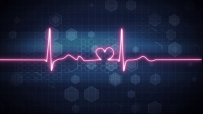 4K心跳心电图光线1