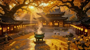 东方禅意，千年银杏古刹