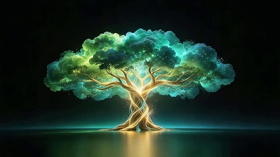 青荧流光灵树