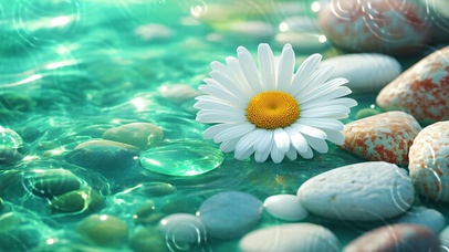 水中小雏菊