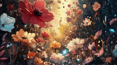 春日浪漫唯美花海风景