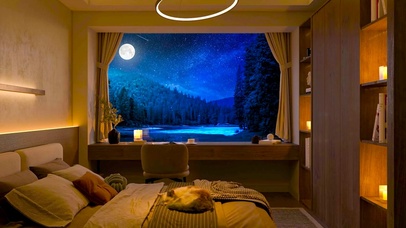 夜晚安静的房间