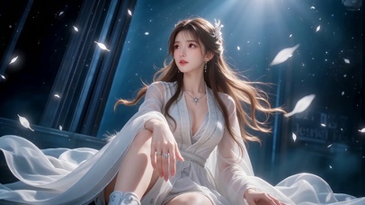 白衣古风美女