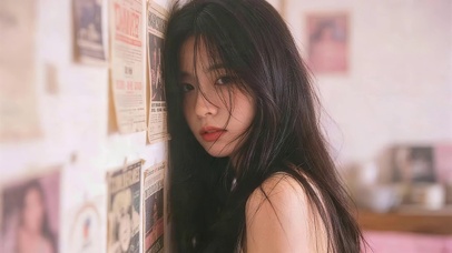 治愈可爱女孩