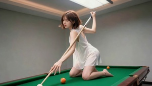 台球女孩