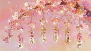 花枝下的祝福