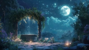 朦胧月亮森林梦幻花园