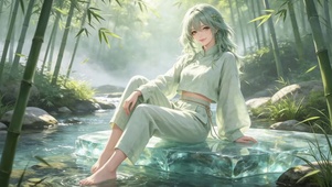 竹林听泉