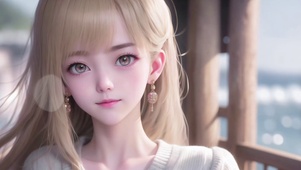 金发气质美少女