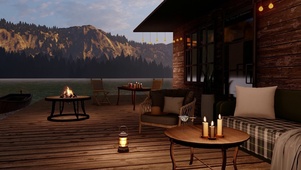 舒适山湖小屋