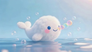 可爱小鲸鱼