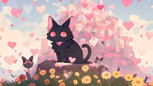 爱心猫咪