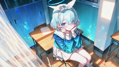 教室窗边的阿洛娜