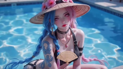 泳池泳衣金克丝