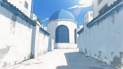 清新阳光街道小巷