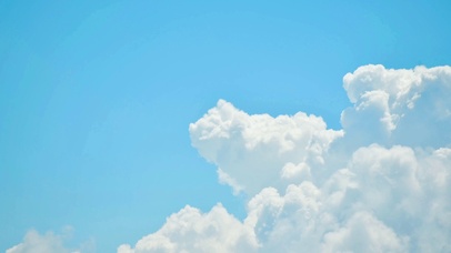 唯美治愈蓝天白云