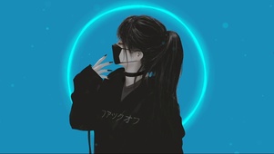 口罩美女