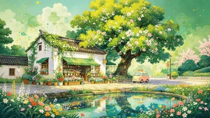 治愈春天乡村