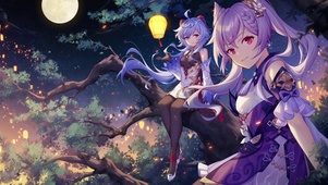 树上少女