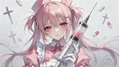 可爱护士女孩