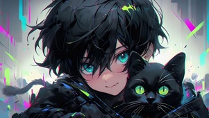 黑猫男孩
