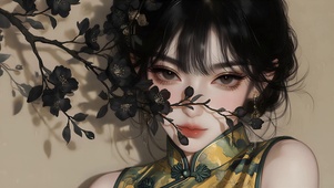 清冷国风美人