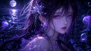 紫发少女星海梦境