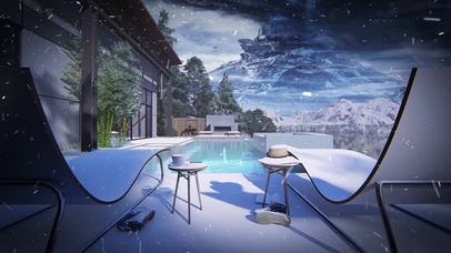 流浪地球雪花纷飞