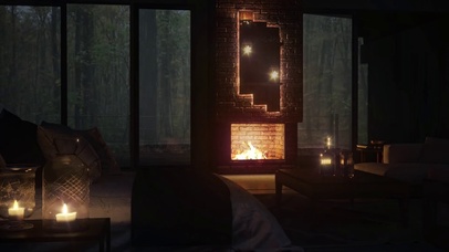 雨夜树林小屋