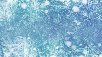 蓝色大气寒冷冬季冰面冬日下雪