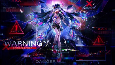 二次元赛博朋克少女