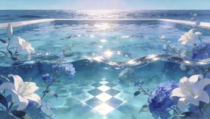 水晶泳池