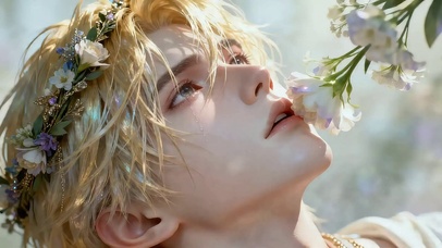 流泪的希腊美少年