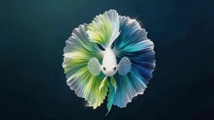 青蓝扇尾斗鱼