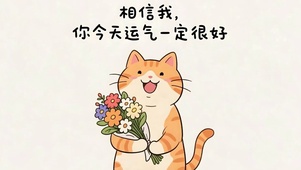 今天的运气一定很好