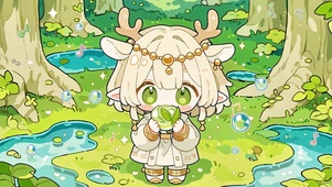 林间奶萌小鹿灵