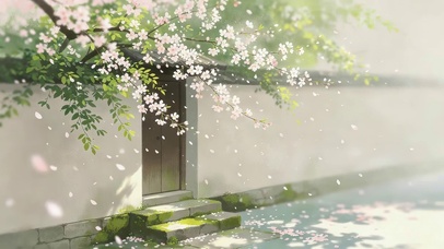 院墙外的鲜花