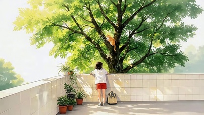 天台女孩