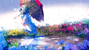 雨天花季少女