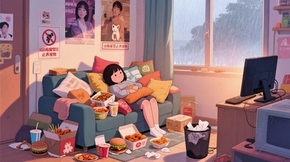 【雨景】宅女小窝