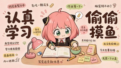 认真学习的阿尼亚