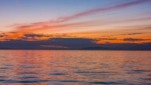 夕阳大海
